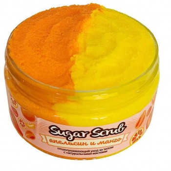 BOMB MASTER Средство для ухода за кожей тела сахарный скраб "Манго-Апельсин"
