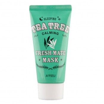 A'PIEU Ночная маска для лица FRESH MATE MASK успокаивающая с маслом чайного дерева