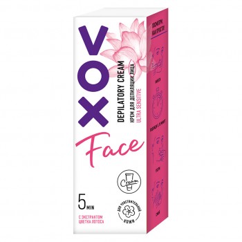 VOX Крем для депиляции лица VOX для гиперчувствительной кожи