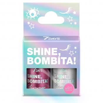 7DAYS глиттер для глаз, лица и тела SHINE, BOMBITA!