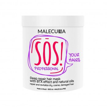 MALECULA Маска для восстановления и укрепления волос SOS your hairs mask