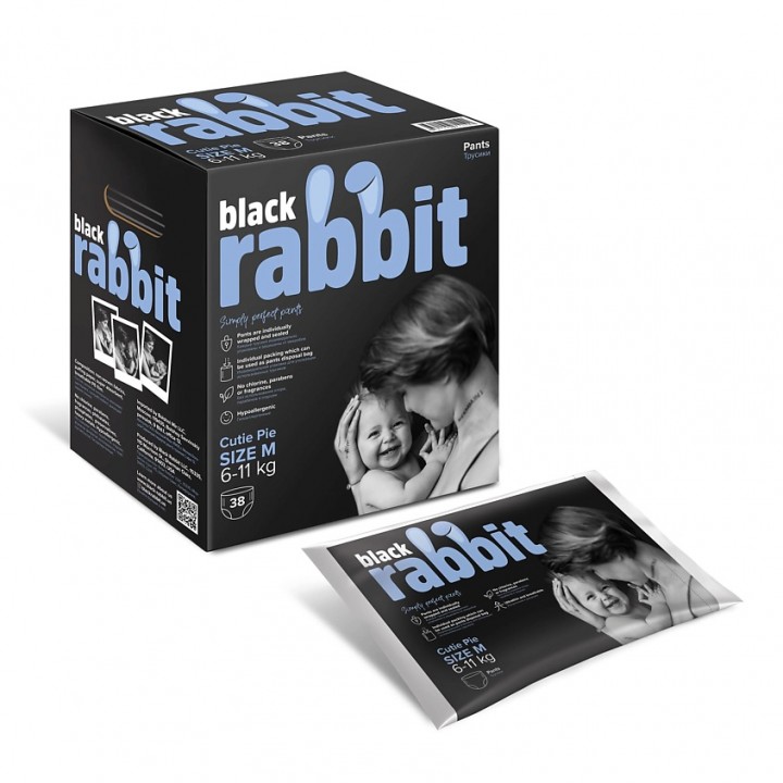 BLACK RABBIT Трусики-подгузники, 6-11 кг, М, 32 шт