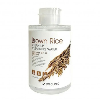 3W CLINIC Вода очищающая мицеллярная "Clean-Up Cleansing Water [Brown Rice]