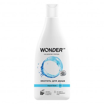 WONDER LAB Экогель для душа 2в1 aqua blue