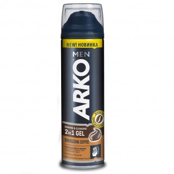 ARKO Гель 2в1 для бритья и умывания energizing coffee