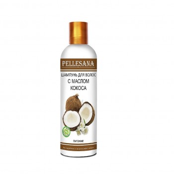 PELLESANA Шампунь для волос с маслом кокоса питание