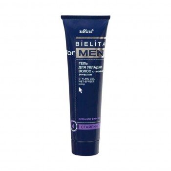 БЕЛИТА Bielita For Men Гель для укладки волос с мокрым эффектом сильной фиксации