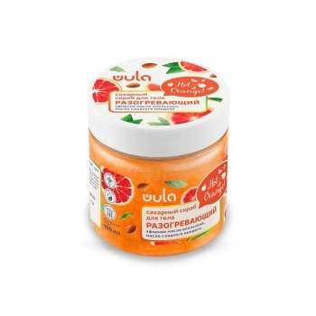 WULA NAILSOUL Сахарный скраб Разогревающий Hot Orange