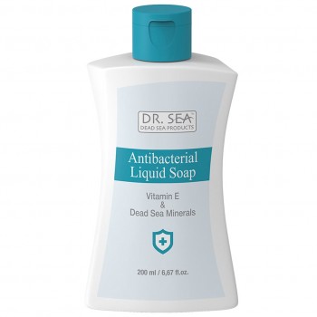 DR. SEA Антибактериальное дезинфицирующее жидкое мыло для рук с витамином Е и Минералами Мертвого моря