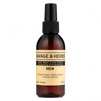 SAVAGE&HERBS Мужской органический тоник-спрей против выпадения волос