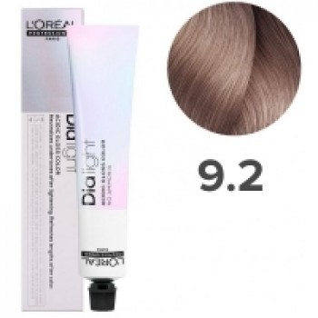 Loreal Professionnel Dia Light - Полуперманентный краситель, тон 9.2 очень светлый блондин перламутровый, 50 мл