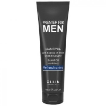 Ollin Professional Premier for men - Шампунь для волос и тела освежающий 250 мл