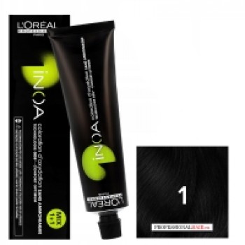 L'Oreal Professionnel Inoa - Краска для волос Иноа 1 Черный 60 мл