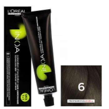 L'Oreal Professionnel Inoa - Краска для волос Иноа 6 Темный блондин 60 мл