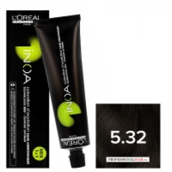 L'Oreal Professionnel Inoa - Краска для волос Иноа 5.32 Светлый шатен золотистый перламутровый 60 мл