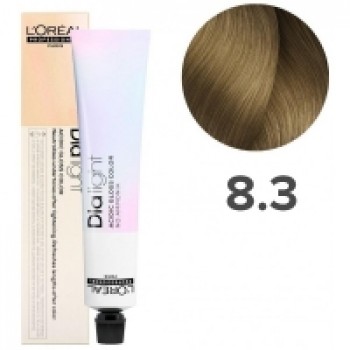 Loreal Professionnel Dia Light - Полуперманентный краситель, тон 8.3 светлый блондин золотистый, 50 мл