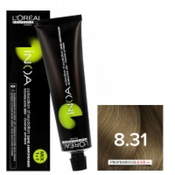 L'Oreal Professionnel Inoa - Краска для волос Иноа 8.31 Светлый блондин золотистый пепельный 60 мл