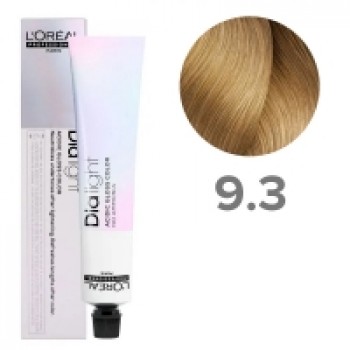 Loreal Professionnel Dia Light - Полуперманентный краситель, тон 9.3 очень светлый блондин золотистый, 50 мл