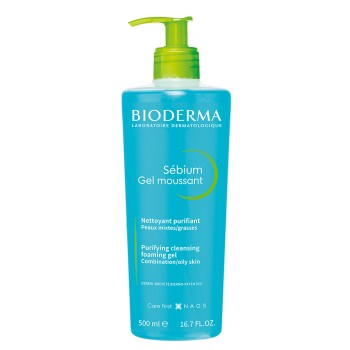 BIODERMA Гель для лица очищающий себиум 500 мл