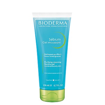 BIODERMA Гель для лица очищающий себиум, туба 200 мл