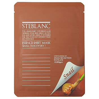 STEBLANC Маска тканевая восстанавливающая для лица / Essence Sheet Mask Snail 25 г