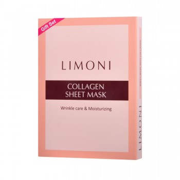 LIMONI Маска-лифтинг с коллагеном для лица / SHEET MASK WITH COLLAGEN 6*20 г