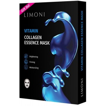 LIMONI Маска тканевая витаминизирующая с коллагеном для лица / Vitamin Collagen Essence Mask Set 6*23 г