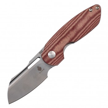 Складной нож Kizer October, сталь CPM 20CV, рукоять Red Micarta