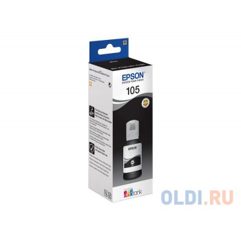 Картридж струйный Epson 105BK C13T00Q140 черный (70мл) для Epson L7160/7180