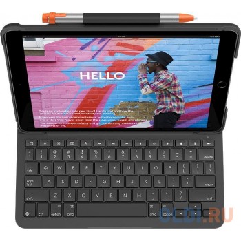 Клавиатура Logitech Slim Folio для iPad (7-го, 8-го и 9-го поколений) Black Bluetooth 920-009652