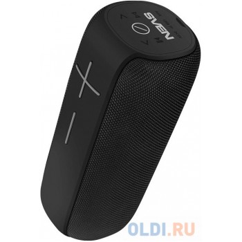 SVEN PS-290, черный, акустическая система 2.0, мощность 2x10 Вт (RMS), Waterproof (IPx6), TWS, Bluetooth, FM, USB, microSD, встроенный аккумулятор