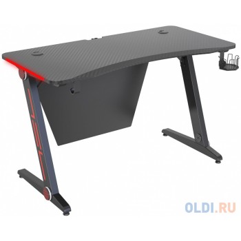 Стол игровой Cactus CS-GTZ-BK-CARBON-RED столешница МДФ карбон каркас черный