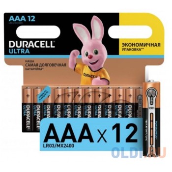 Батарейки DURACELL (ААА) LR03-12BL BASIC 12 шт