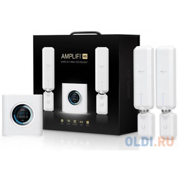 Беспроводная система Ubiquiti AmpliFi HD 802.11aс 1750Mbps 5 ГГц 2.4 ГГц 4xLAN USB белый AFi-HD-EU