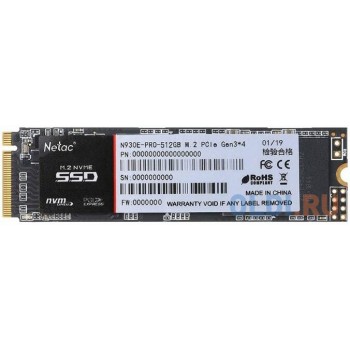 Твердотельный накопитель SSD M.2 512 Gb Netac N930E Pro Read 2130Mb/s Write 1720Mb/s 3D NAND TLC NT01N930E-512G-E4X