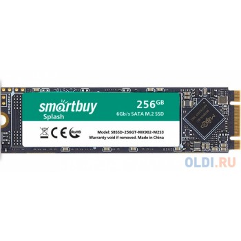 Твердотельный накопитель SSD M.2 256 Gb Smart Buy Splash M2 Read 560Mb/s Write 520Mb/s 3D NAND TLC SBSSD-256GT-MX902-M2S3