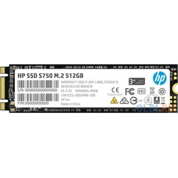 Твердотельный накопитель SSD M.2 512 Gb HP S750 Read 560Mb/s Write 520Mb/s 3D NAND TLC 16L56AA