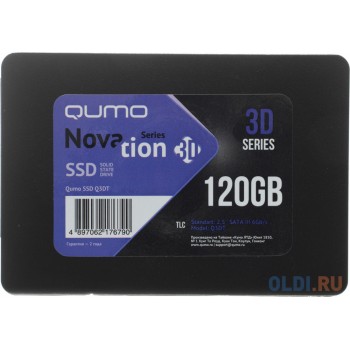 QUMO SSD 120GB Novation TLC Q3DT-120GMCY {SATA3.0}