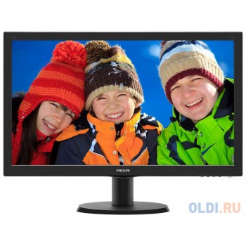 Монитор 23.6" Philips 243V5QSBA/00(01) Black VA, 1920x1080, 8ms, 250 cd/m2, 3000:1 (DCR 10M:1), D-Sub, DVI, vesa