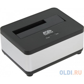 Док станция для HDD 2.5"/3.5" SATA AgeStar 3UBT7 (SILVER) USB3.0, пластик+алюминий, серебристый