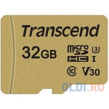 Карта памяти Transcend 32GB microSDXC Class 10 UHS-I U1 V30 R95, W60MB/s with adapter