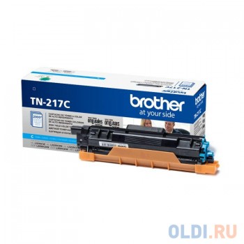 Тонер Картридж Brother TN217C голубой (2300стр.) для Brother HL3230/DCP3550/MFC3770