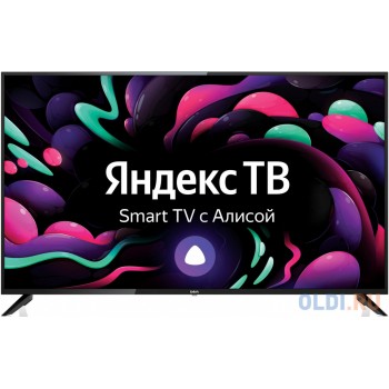 Телевизор LED BBK 50" 50LEX-8272/UTS2C Яндекс.ТВ черный Ultra HD 50Hz DVB-T2 DVB-C USB WiFi Smart TV (RUS)