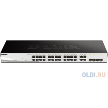 D-Link DGS-1210-28/FL1A Управляемый коммутатор 2 уровня с 24 портами 10/100/1000Base-T и 4 комбо-портами 100/1000Base-T/SFP