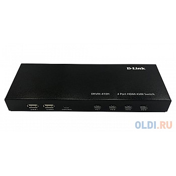 D-Link DKVM-410H/A2A, 4-портовый KVM-переключатель с портами HDMI и USB