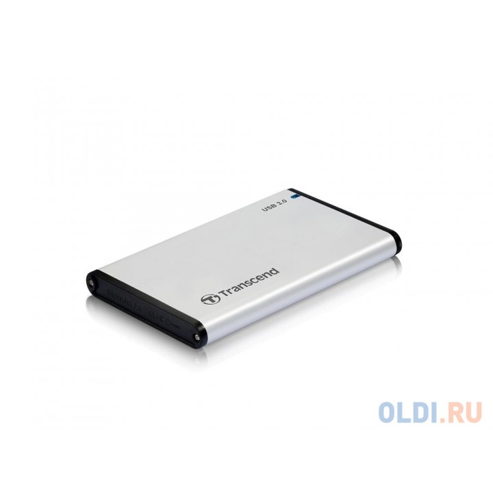 Внешний контейнер для HDD 2.5" SATA Transcend StoreJet 25S3 TS0GSJ25S3 USB3.0 серебристый