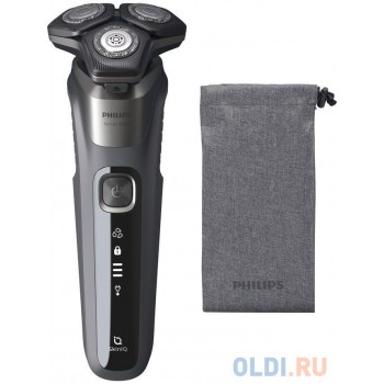 Бритва роторная Philips S5587/10 питан.:аккум. серый