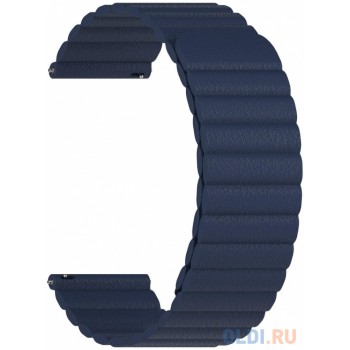 Универсальный кожаный ремешок для часов 22 mm LYAMBDA POLLUX DSP-15-22-DB Dark Blue