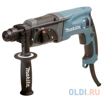 Перфоратор Makita HR2470 Перфоратор,SDS+,780Вт,3реж,2.7Дж,0-4500ум,2.6кг,чем,зашита уг щеток от пыли