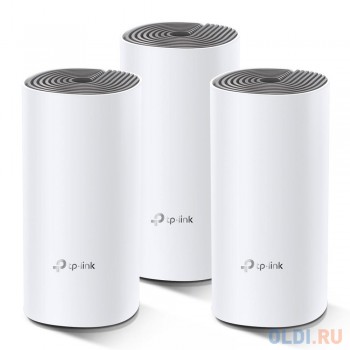 Wi-Fi система TP-LINK DECO E4(3-PACK) 802.11abgnac 1167Mbps 2.4 ГГц 5 ГГц 2xLAN белый